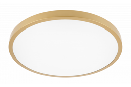 Deckenleuchte ATOL LED, Ø400mm, 4000K, 32W, 2560lm, AC220-240V, 50/60 Hz, PF>0,9, IP54, gold, 3y