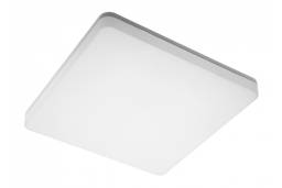 Deckenleuchte BESA LED, 24W, 2400lm, 175-250VAC, Ra>80, IP54, PC+PC, IK10, 120 Grad, 3000K, quadr.