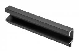 Griffprofil C, Länge 3500 mm, Material: Aluminium, Oberfläche: schwarz matt