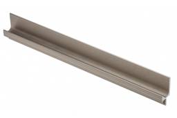Griffprofil L, Länge 3500 mm, Material: Aluminium, Oberfläche: Edelstahloptik