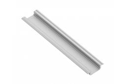 LED Aluminiumprofil mit GLAX Silberflansch 2 m (Einsteck)
