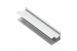 LED Aluminiumprofil Sockel schmal, gespickt GLAX silber PLATTE 19mm L= 3007 mm