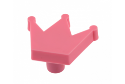 Möbelgriff Crown, Gummi, rosa
