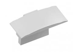 Endkappe für LED-Profil GLAX Mini mit Flansch hoch silber lackiert (10 Stk. in Blister)