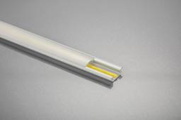 LED-Aluminiumprofil mit GLAX-Silberflansch 3 m (Einsteck), Version 2