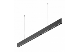 LED VILANA Hängelampe 42W (30W+12W), 4000K, RA>80, 220-240VAC, 48/120°, UGR<19, 120cm, SCHWARZ