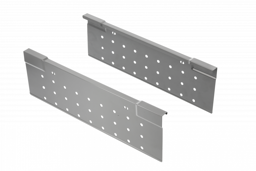 MODERN BOX SQUARE Lochseitenwand für hohe Schublade 450 mm, grau