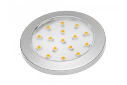 LED-Leuchte Lumino silber 12V DC, 1,5W, 16 SMD3528, neutralweiß, 2m Kabel mit miniAMP